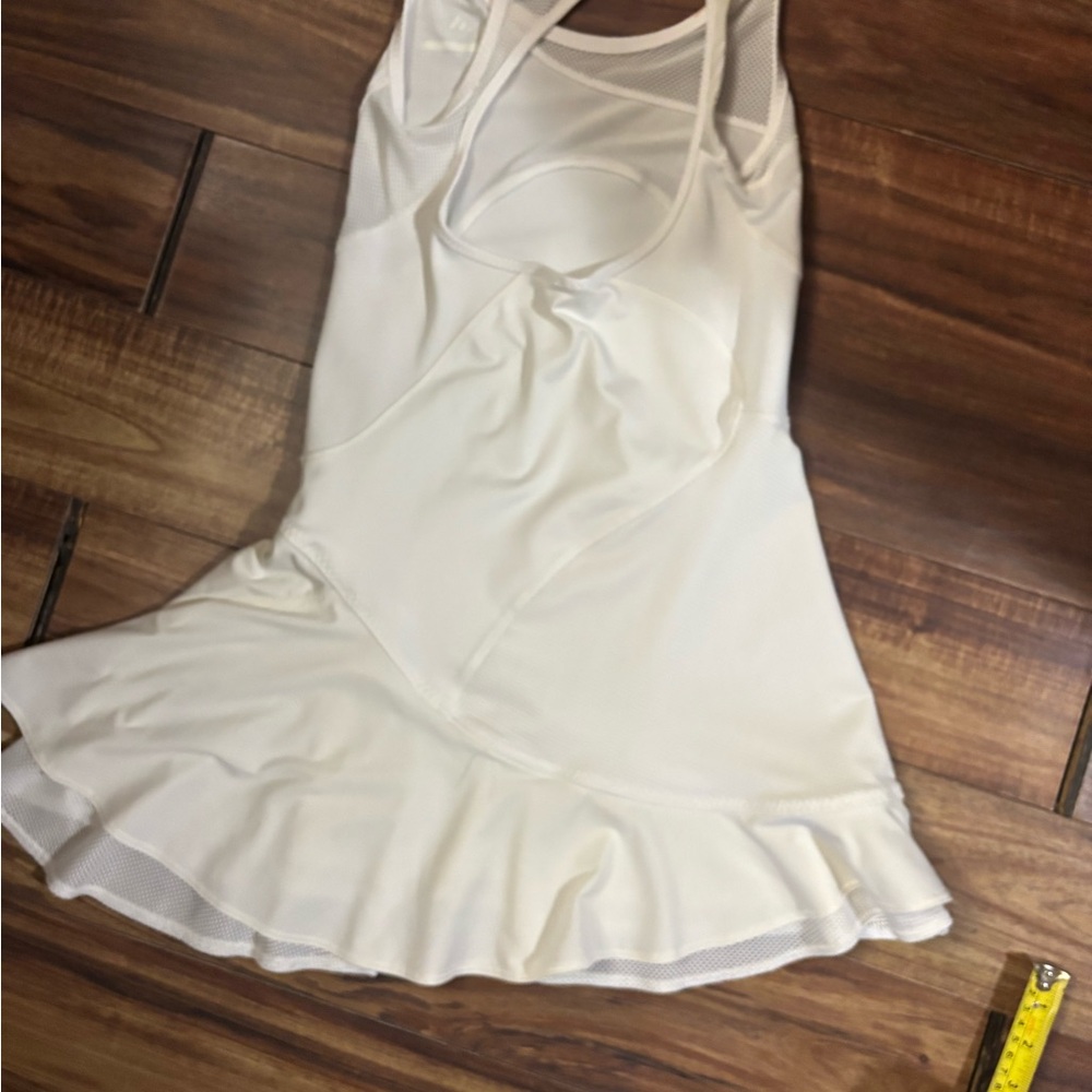 Adidas Stella McCartney white tennis pickleball a frame mini gym skirt romper S - Picture 5 of 7
